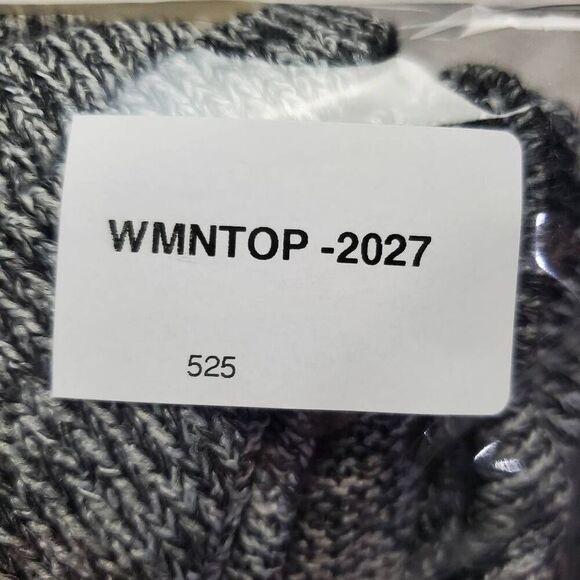 Vanity Women's Small Leopard Print Open Front Cardigan Gray Black 3/4 Sleeve Kni - Picture 7 of 7